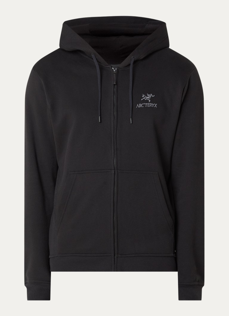 Arc'teryx Heren Emblem sweatvest met logo en steekzakken in de kleur Zwart, maat: XL