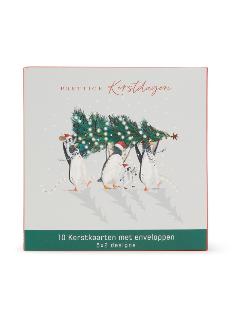 Art Group Goede Doelen kerstkaart - 2 designs - set van 10 inclusief enveloppen Multicolor - Deal
