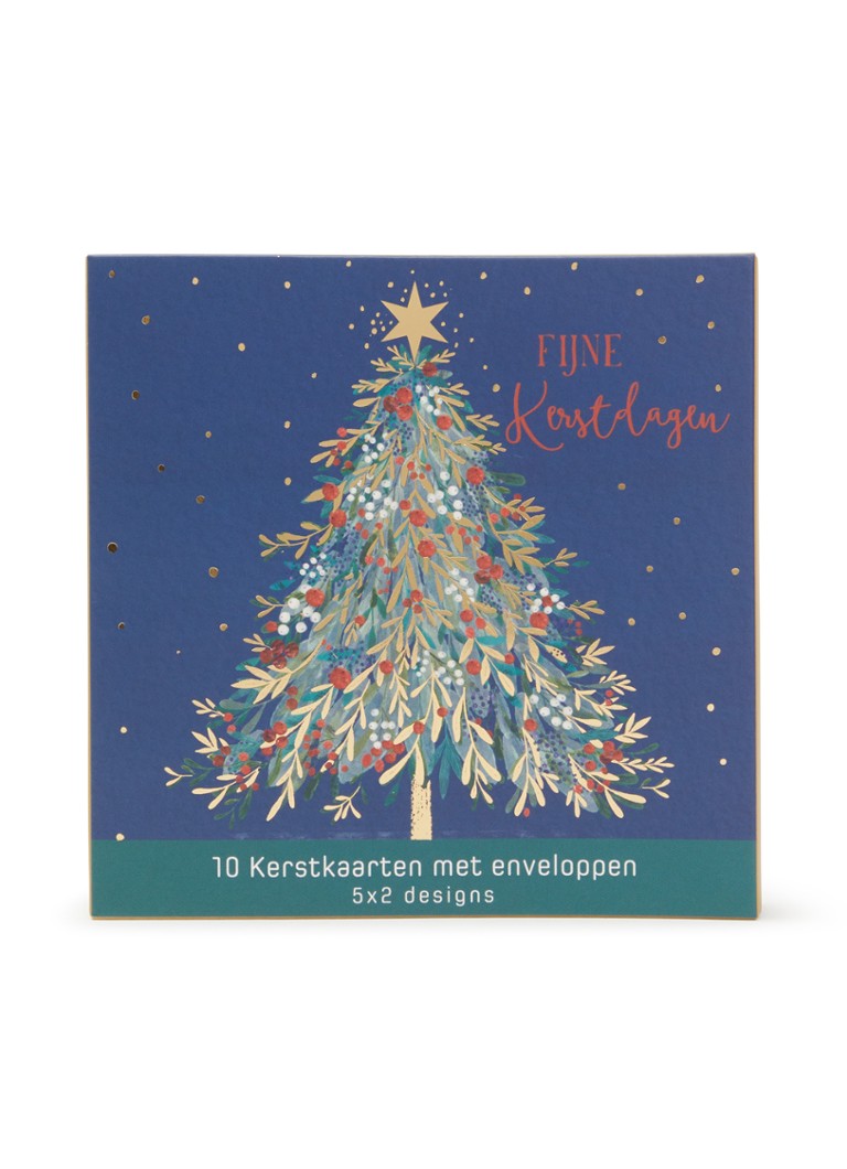 Art Group Goede Doelen kerstkaart - 2 designs - set van 10 inclusief enveloppen Multicolor - Deal