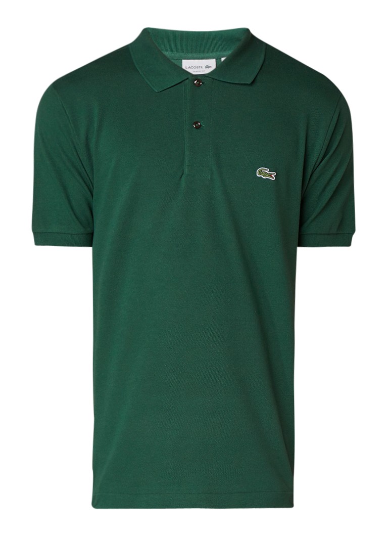 Lacoste Heren Regular fit polo van piqué katoen in de kleur Groen, maat: 4/M