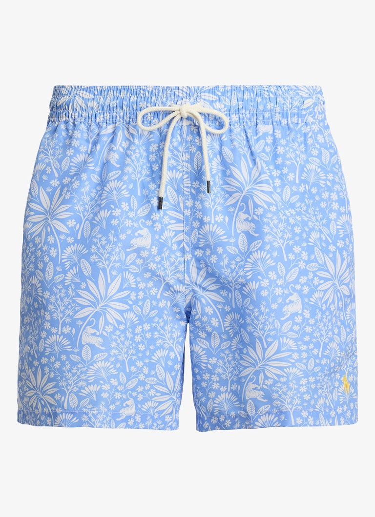 Ralph Lauren Heren Zwemshorts met bloemenprint in de kleur Blue Tiger Paradise / Blauw