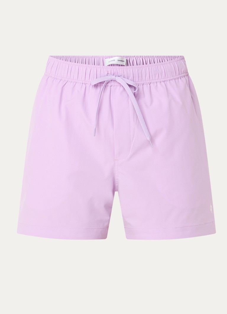SAMSØE SAMSØE Heren Moses zwemshorts met logo in de kleur Lila, maat: S