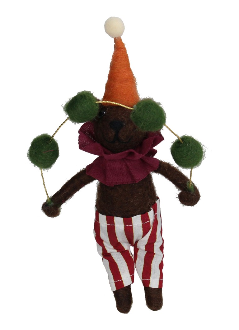 Kersten Circus Beer kersthanger 16,5 cm Bruin - Deal