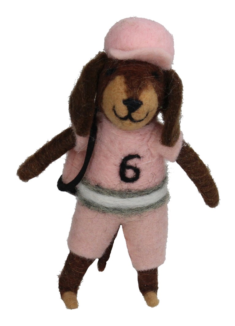 Kersten Golf Hond kersthanger 14 cm Roze - Deal