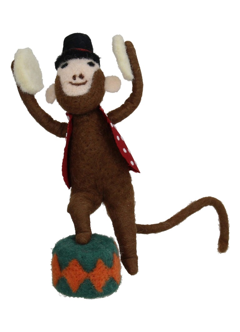 Kersten Circus Aap kersthanger 15 cm Bruin - Deal