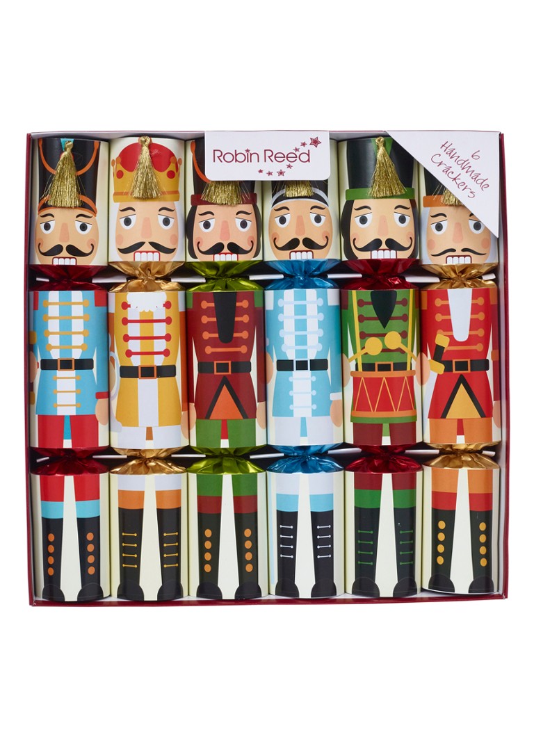 Robin Reed Nutcracker kerstcracker set van 6 Groen - Deal