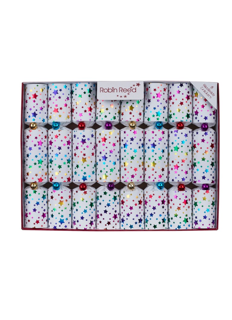 Robin Reed Magic kerstcracker set van 8 Wit - Deal