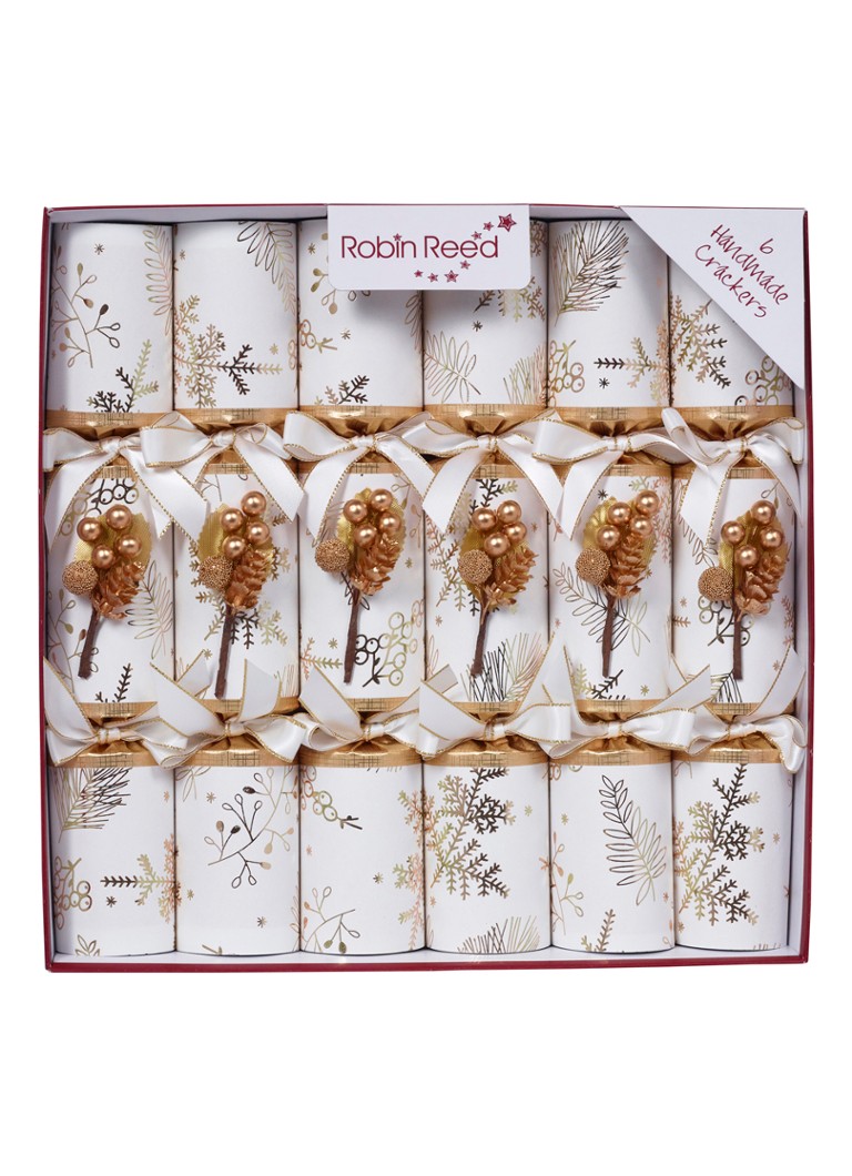 Robin Reed Carol kerstcracker set van 6 Wit - Deal