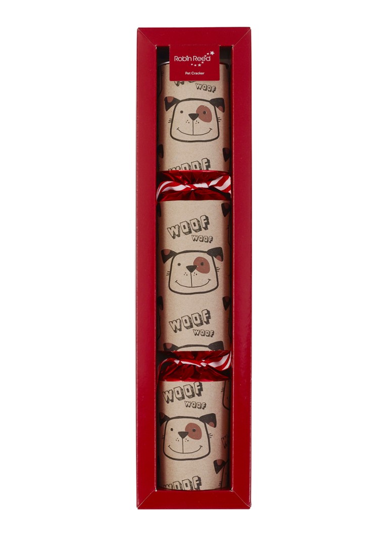 Robin Reed Pet Dog kerstcracker Rood - Deal