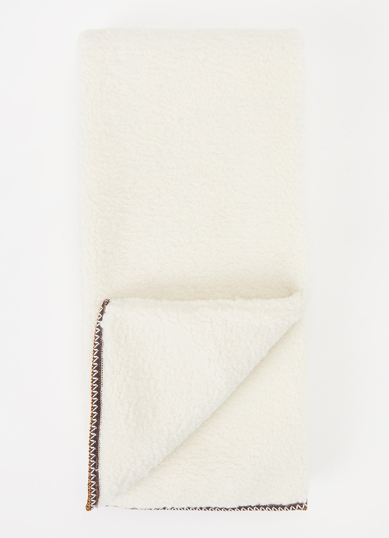 UGG Dames Sjaal van teddy 200 x 20 cm in de kleur Gebroken wit, maat: One Size
