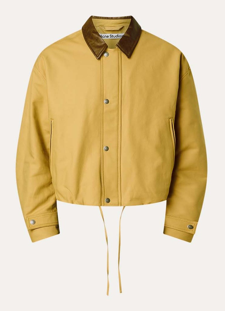Acne Studios Heren Jack met ritszakken en trekkoord in de kleur Okergeel, maat: 50
