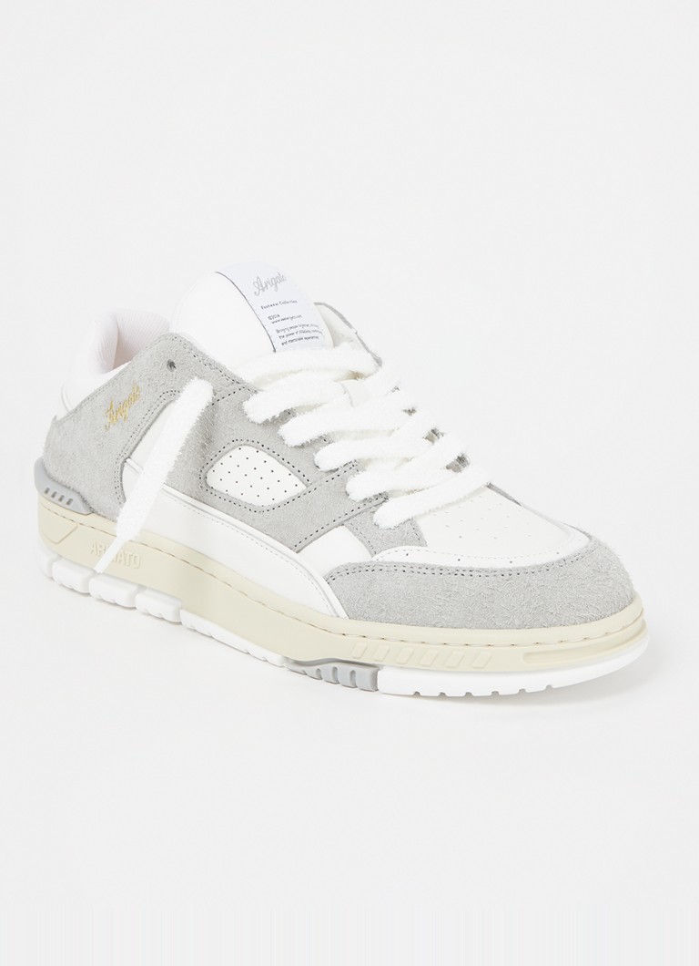 Axel Arigato Heren Area Lo sneaker van leer met suède details in de kleur Grijs, maat: 42