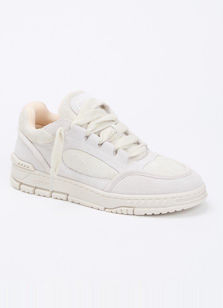 Axel Arigato Heren Area Loop sneaker van suède in de kleur Gebroken wit, maat: 45