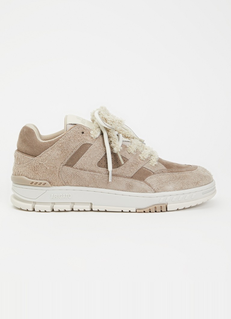 Axel Arigato Heren Area Lo Label sneaker van leer van suède in de kleur Taupe, maat: 45