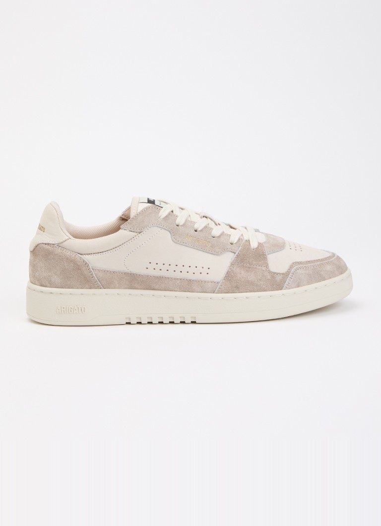 Axel Arigato Heren Dice Lo sneaker van leer met details van suède in de kleur Taupe, maat: 44