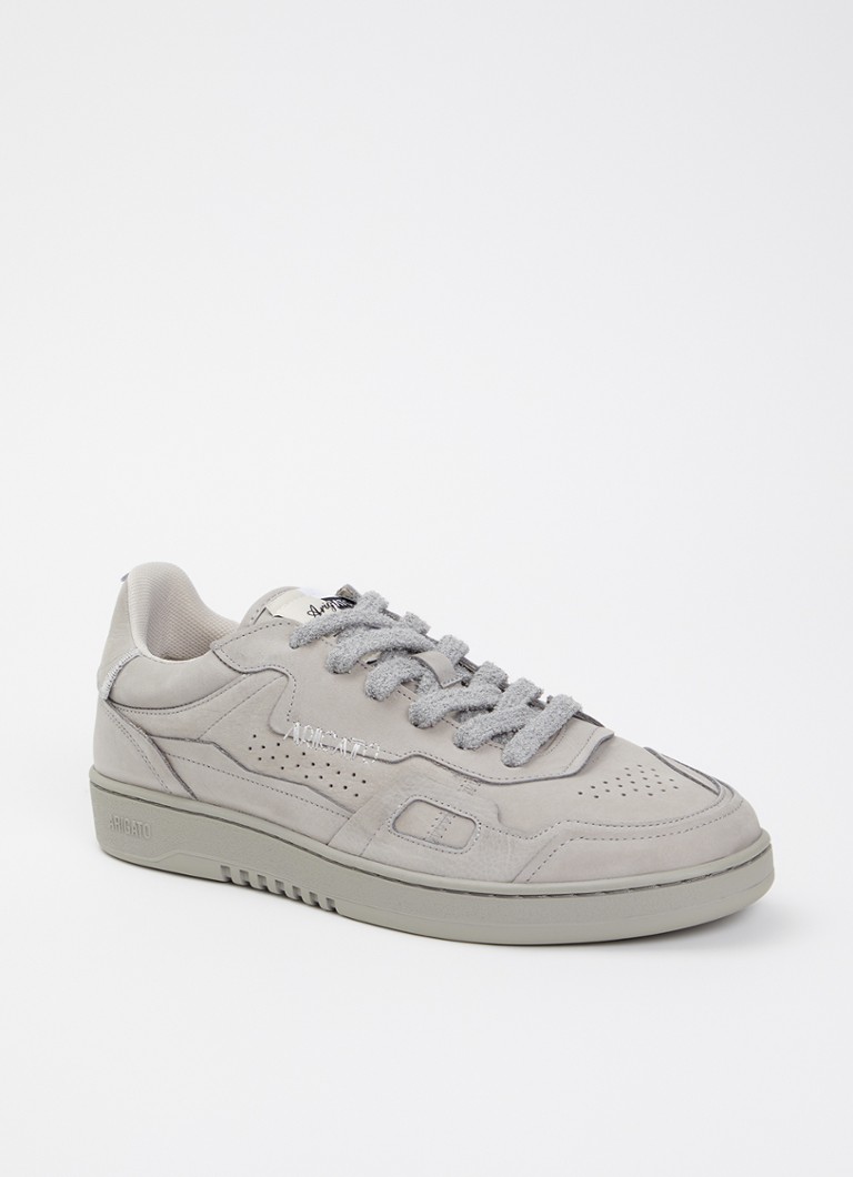 Axel Arigato Heren Dice Patchwork sneaker van nubuck met logo in de kleur Grijs, maat: 46