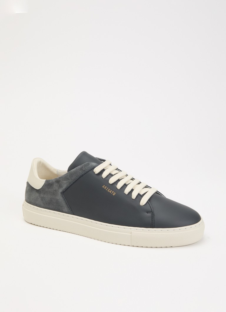 Axel Arigato Heren Clean 90 Split sneaker van leer met details van suède in de kleur Zwart, maat: 42