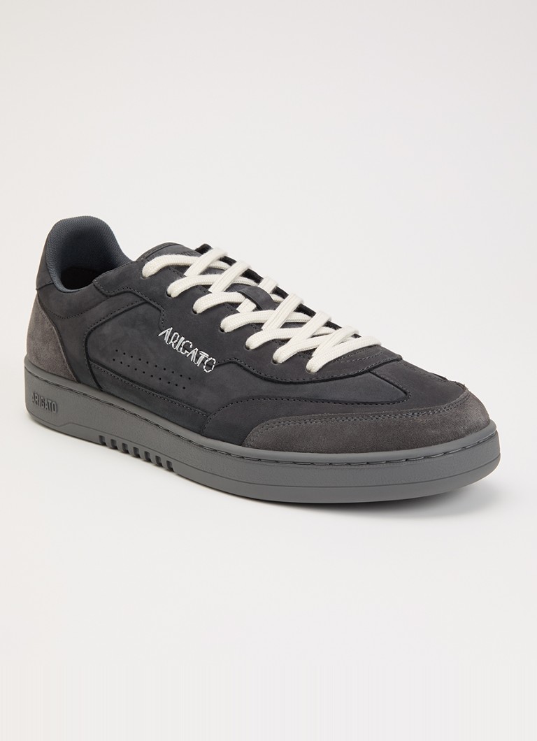 Axel Arigato Heren Dice T-Toe sneaker van nubuck met suède details in de kleur Antraciet, maat: 42