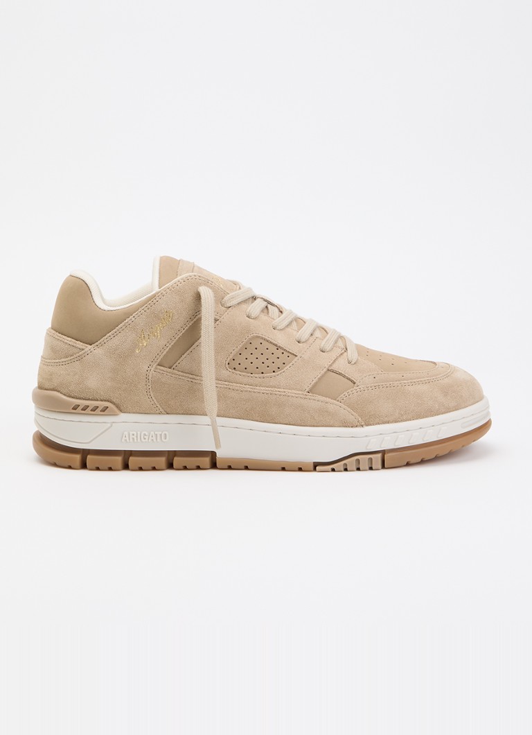 Axel Arigato Heren Area Lo sneaker van suède met details van nubuck in de kleur Naturel, maat: 46