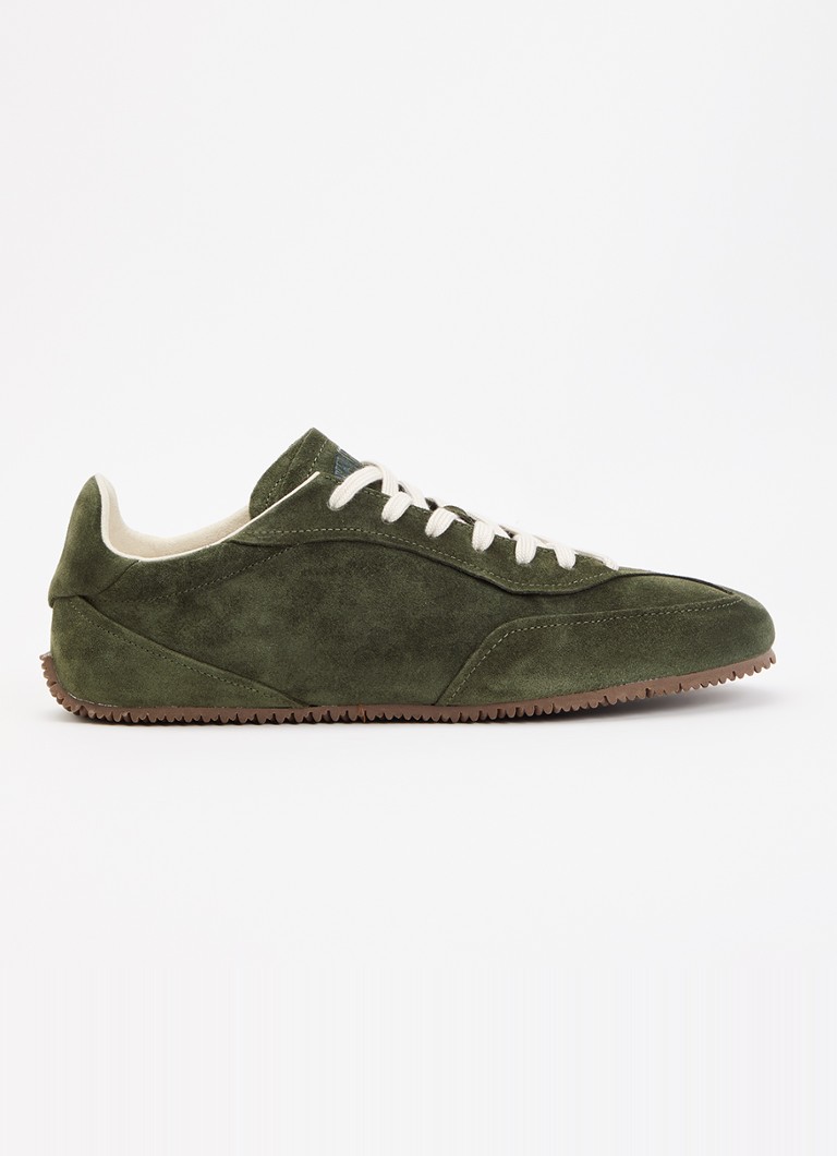 Axel Arigato Heren Daze Runner sneaker van suède in de kleur Donkerkhaki, maat: 43