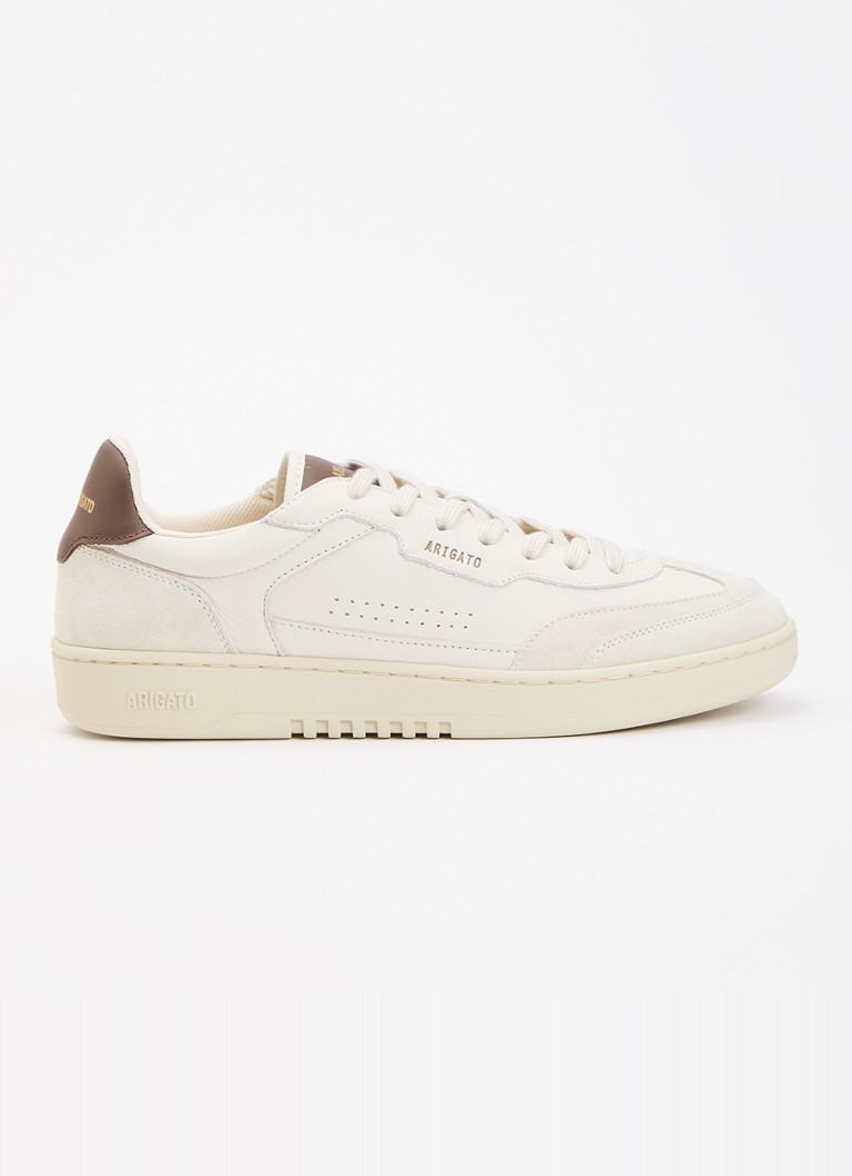 Axel Arigato Heren Dice T-Toe sneaker van leer met suède details in de kleur Beige, maat: 46