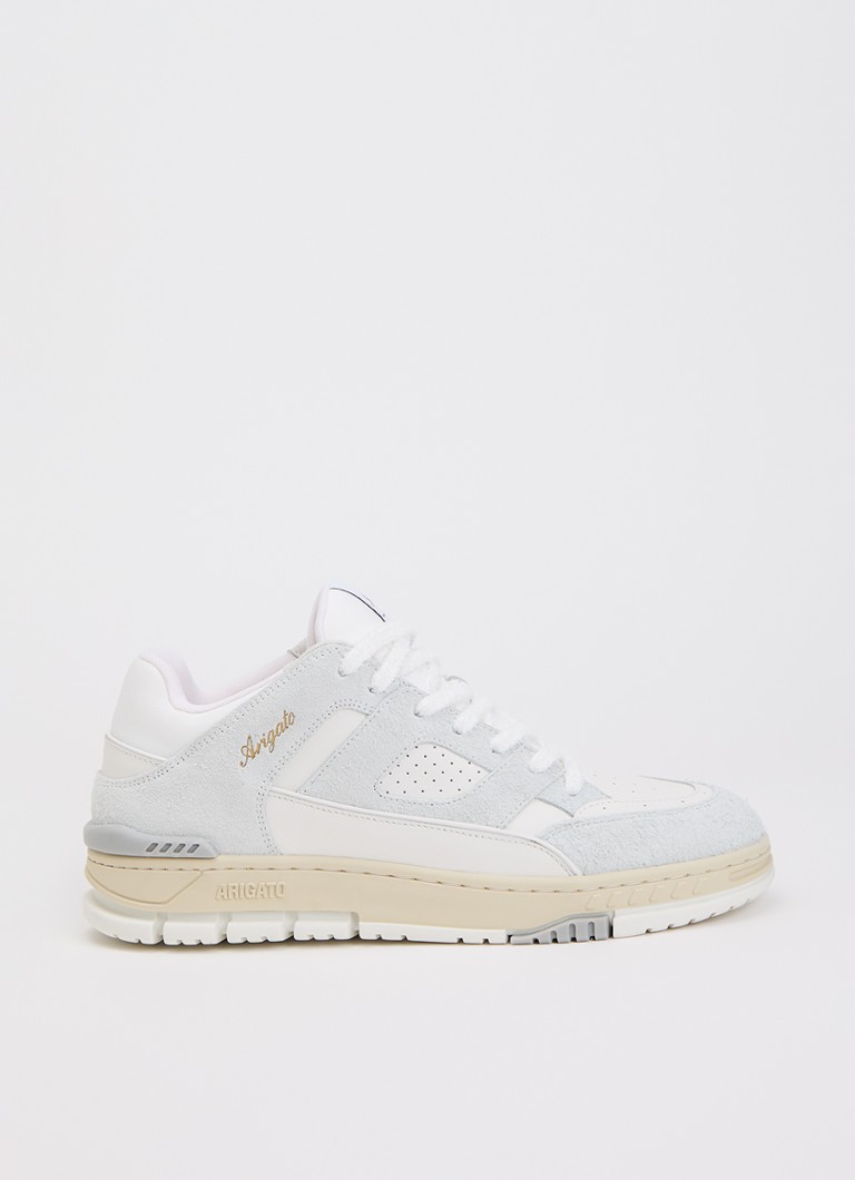 Axel Arigato Heren Area Lo Fluffy sneaker met suède details in de kleur Lichtblauw, maat: 46