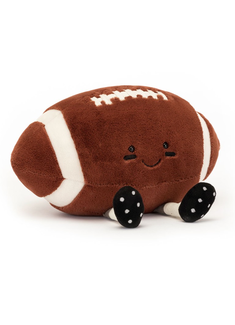 Jellycat Meisjes American Football knuffel 18 cm in de kleur Bruin, maat: 16x28x18