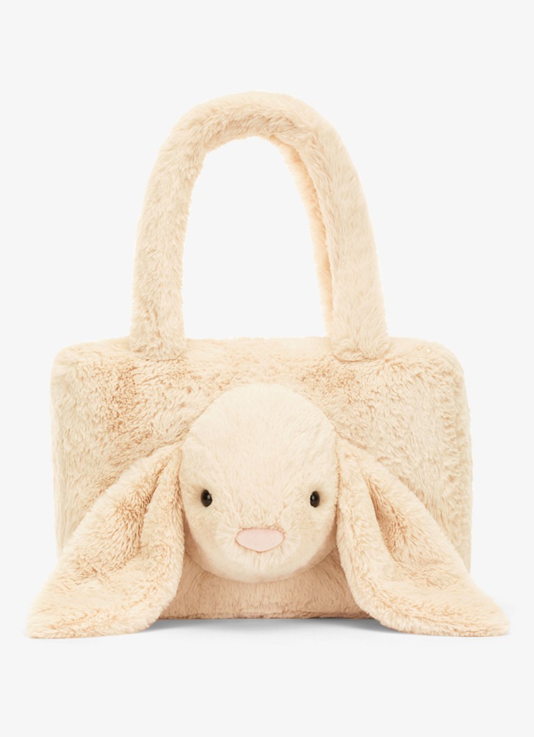 Jellycat Meisjes Smudge Rabbit Tote Bag knuffel 24 cm in de kleur Multicolor, maat: 24CM