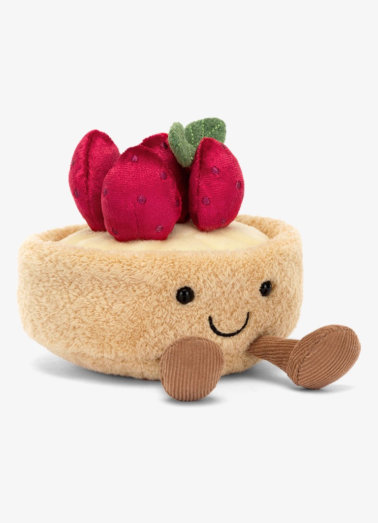 Jellycat Meisjes Amuseables Fleurette Tarte Aux Fraises 11 cm in de kleur Multicolor, maat: ns