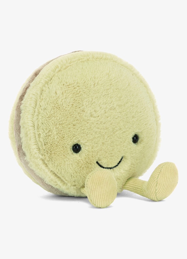 Jellycat Meisjes Amuseables Max Macaron knuffel 12 cm in de kleur Lime, maat: ns