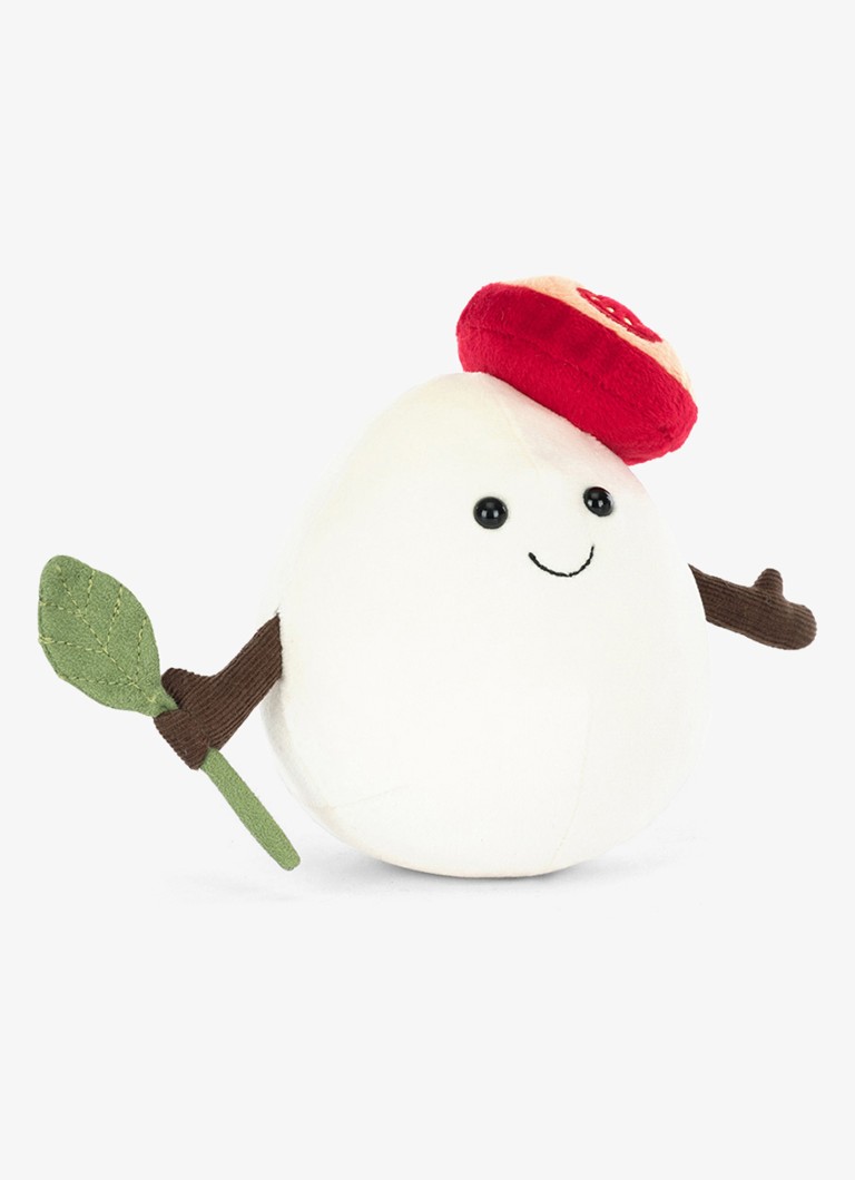 Jellycat Meisjes Amuseables Mozzarella knuffel 14 cm in de kleur Wit, maat: ns