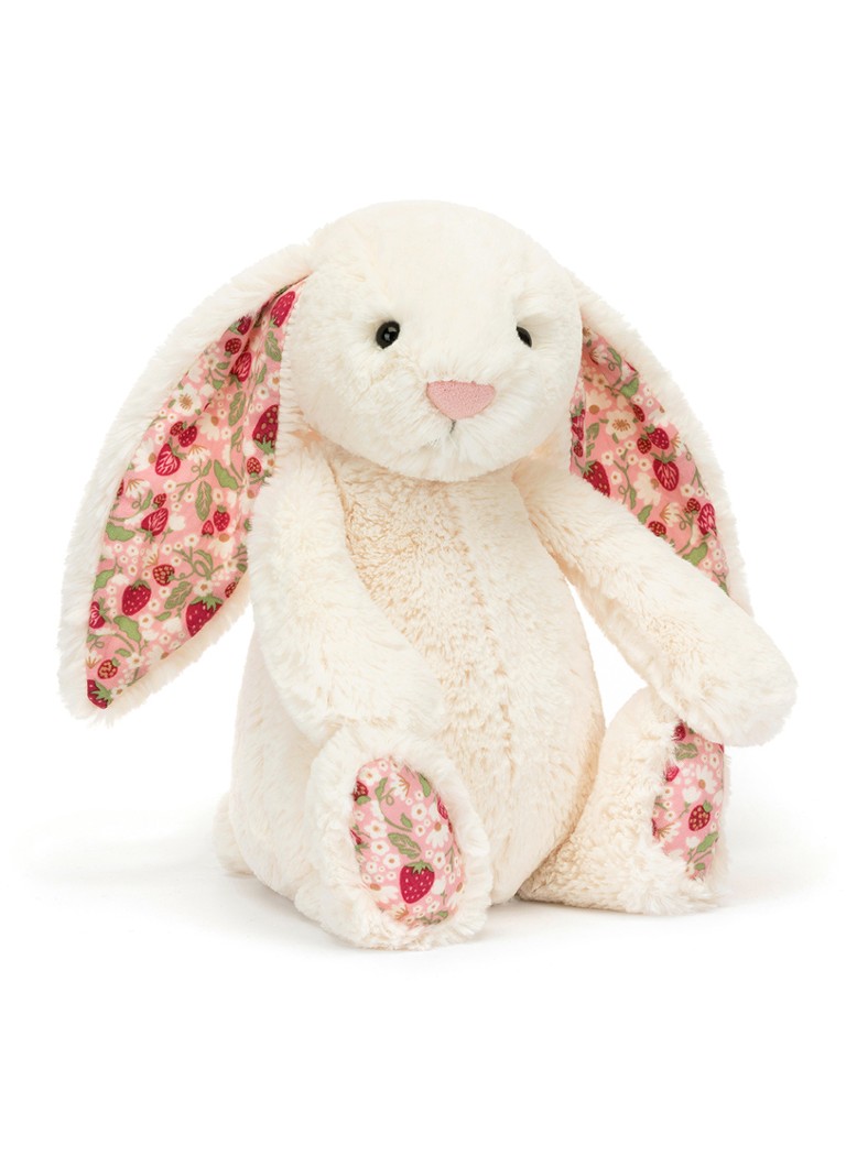Jellycat Blossom Cream Bunny 'Berry' knuffel in de kleur Beige, maat: ONE SIZE