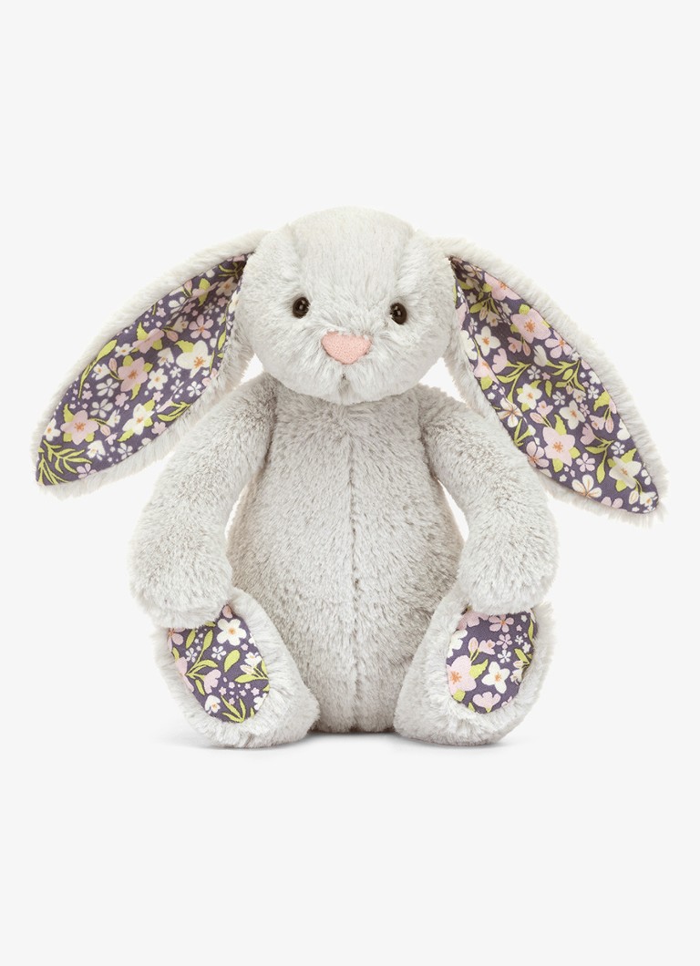 Jellycat Blossom Silver Bunny 'Bloom' knuffel 18 cm in de kleur Multicolor, maat: ONE SIZE