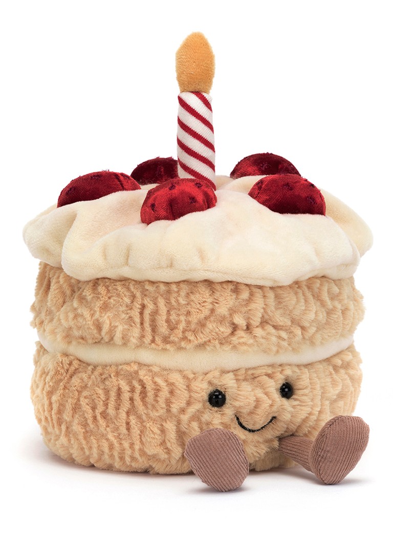 Jellycat Amuseables Birthday Cake knuffel 16 cm