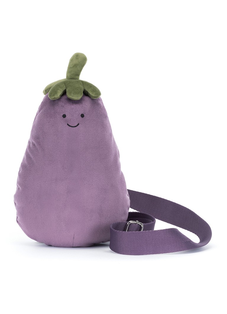 Jellycat Meisjes Amuseables aubergine crossbodytas