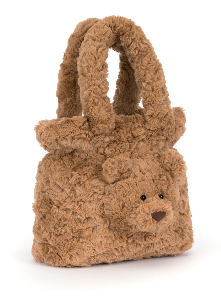 Jellycat Meisjes Bartholomew Bear handtas in de kleur Beige, maat: 20x23x13