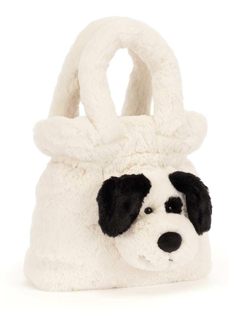 Jellycat Meisjes Rufferty Puppy handtas in de kleur Beige, maat: 20x23x13