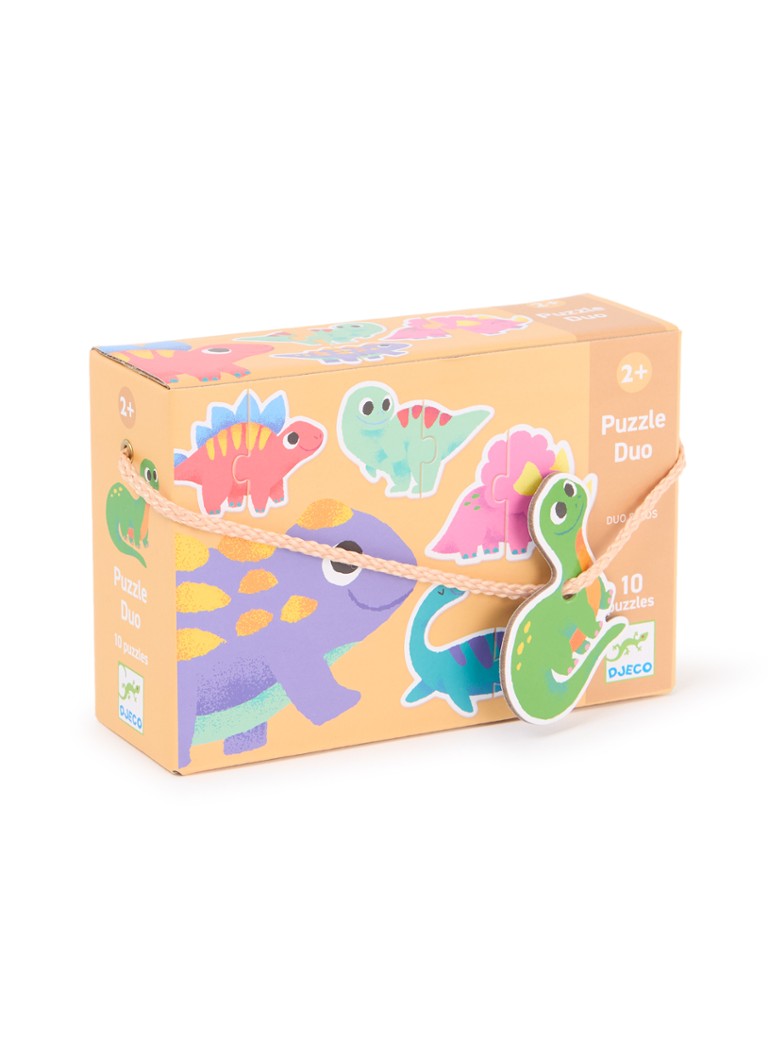 Djeco Dino's duo-puzzel 22 stukjes in de kleur Multicolor, maat: 1MAAT