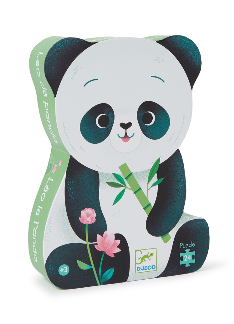 Djeco Leo de Panda legpuzzel 24 stukjes in de kleur Multicolor, maat: 1MAAT