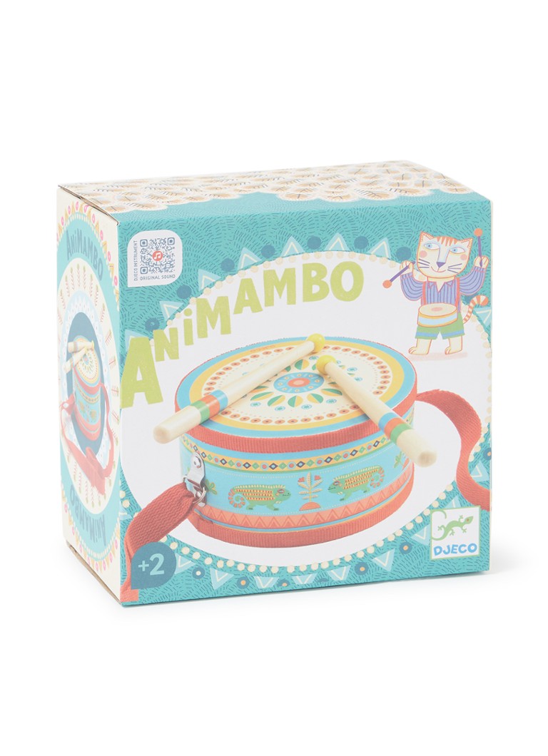 Djeco Animambo trommel in de kleur Multicolor, maat: 1MAAT