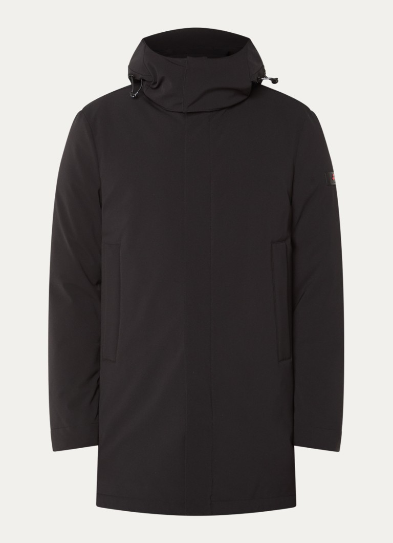 Peuterey Heren Gewatteerd jas met donsvulling en ritszakken in de kleur Zwart, maat: XL