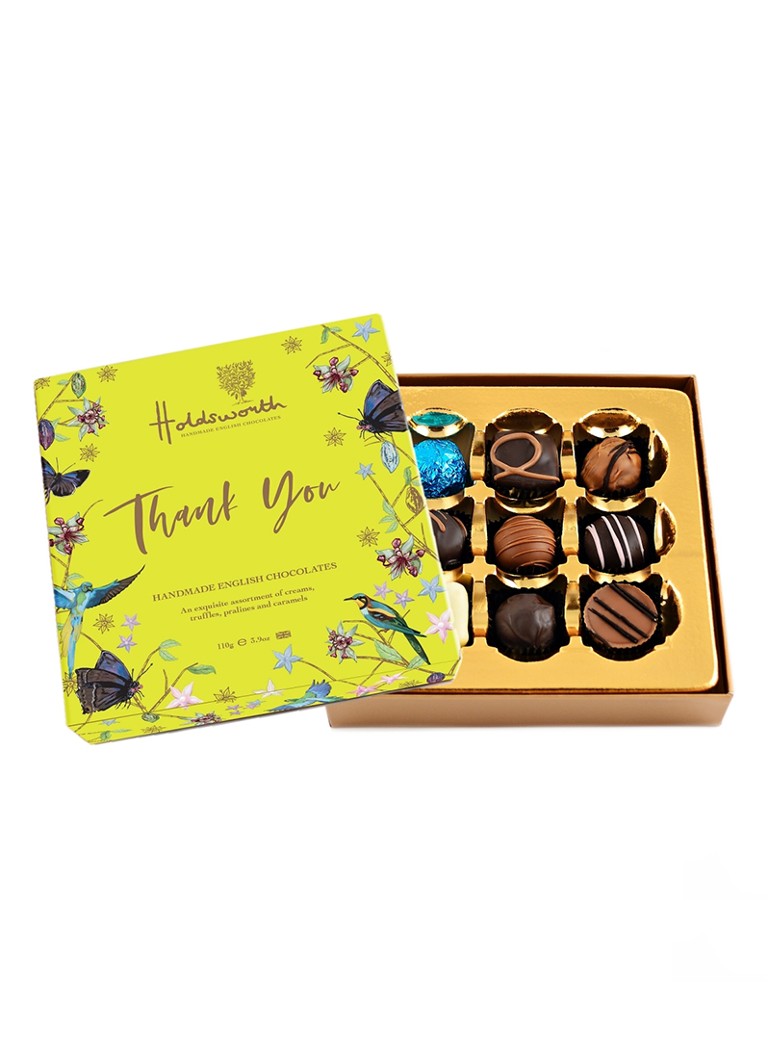 Holdsworth Thank You chocolade bonbons in geschenkverpakking 9 stuks - Deal