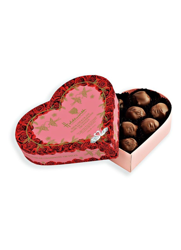 Holdsworth Champagne Heart chocolade truffels in geschenkverpakking 130 gram - Deal