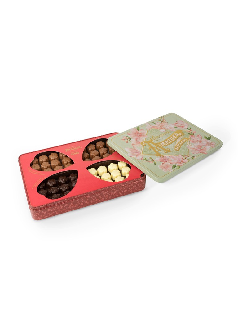 Chocolate Amatller Chocolade met fruit- of koffievulling in XL blik 288 gram - Deal