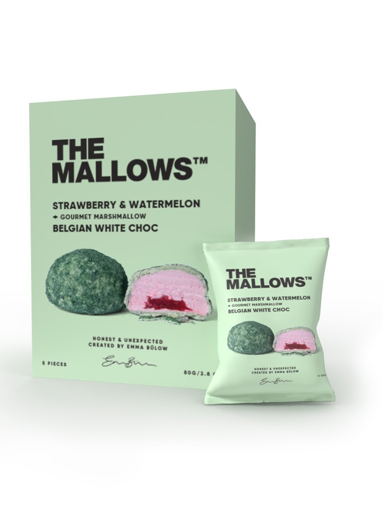 The Mallows Strawberry & Watermelon marshmallows 80 gram Beige - Deal