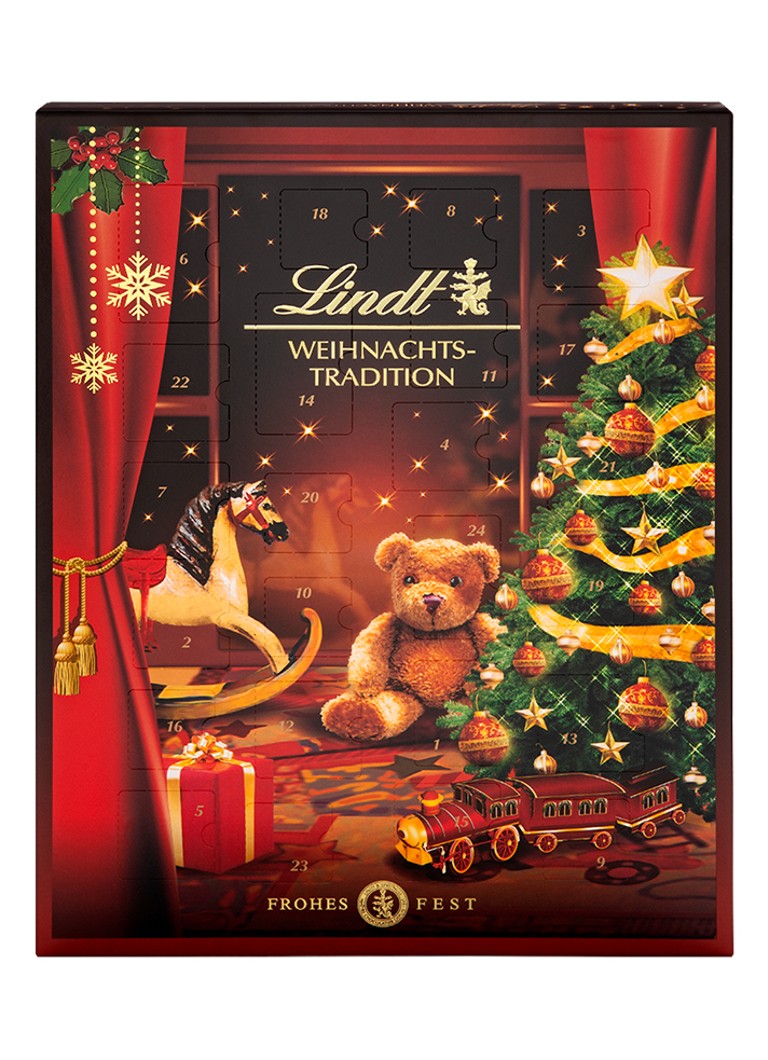 Lindt Tradition adventskalender 253 gram - 24 dagen Beige 253gr Adventskalenders - Deal