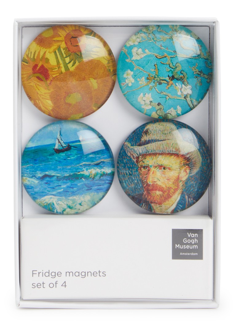 MTDay Van Gogh glasmagneten set van 4 Multicolor - Deal