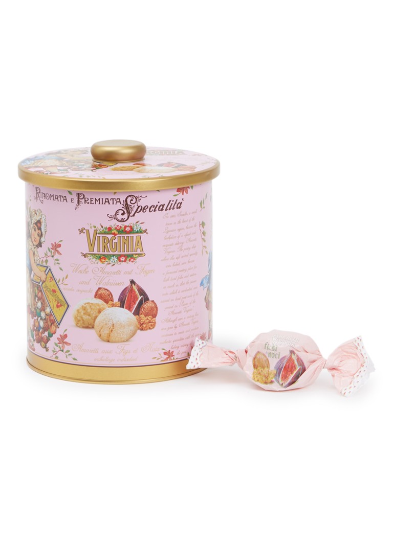 Amaretti Virginia Virginia Vijg & Walnoot Amaretti koekjes in blik 220 gram - Deal