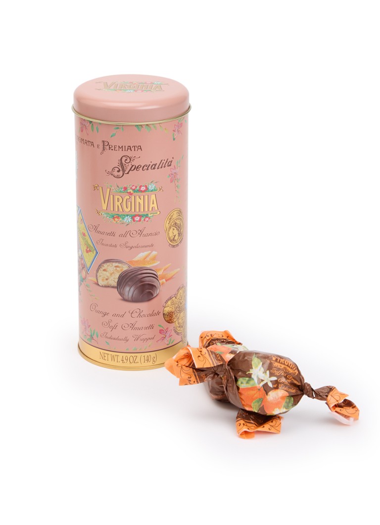Amaretti Virginia Virginia Sinaasappel en Chocola Amaretti koekjes in blik 140 gram - Deal