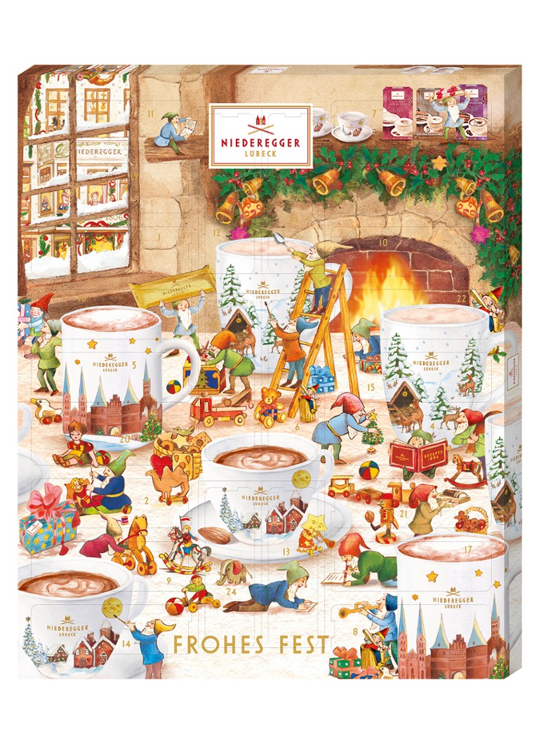 Niederegger Adventskalender Hot Drinks doos 548g - Deal